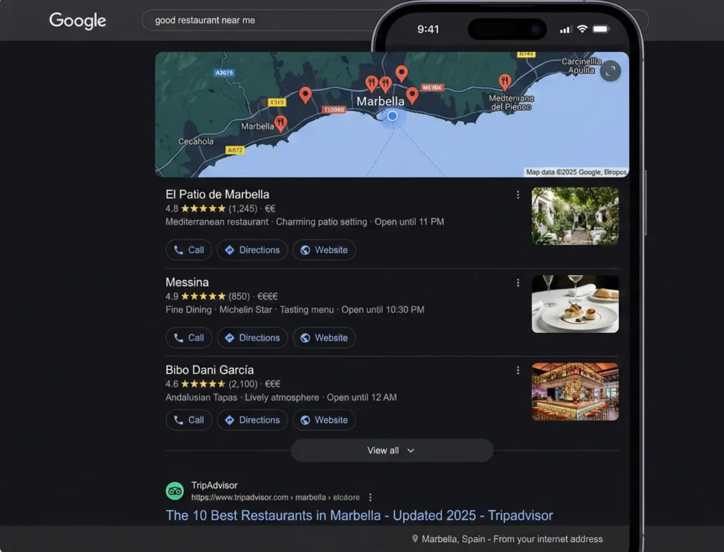 SEO - local search on google