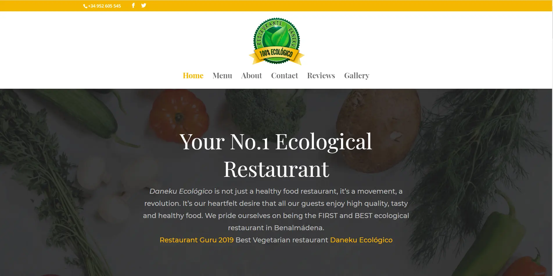 Daneku restaurant website created by Simple English Designs